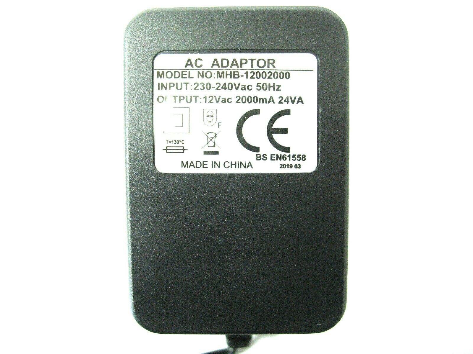 New 12V 2A AC/AC POWER ADAPTOR for FIBRE OPTIC/CHRISTMAS TREE